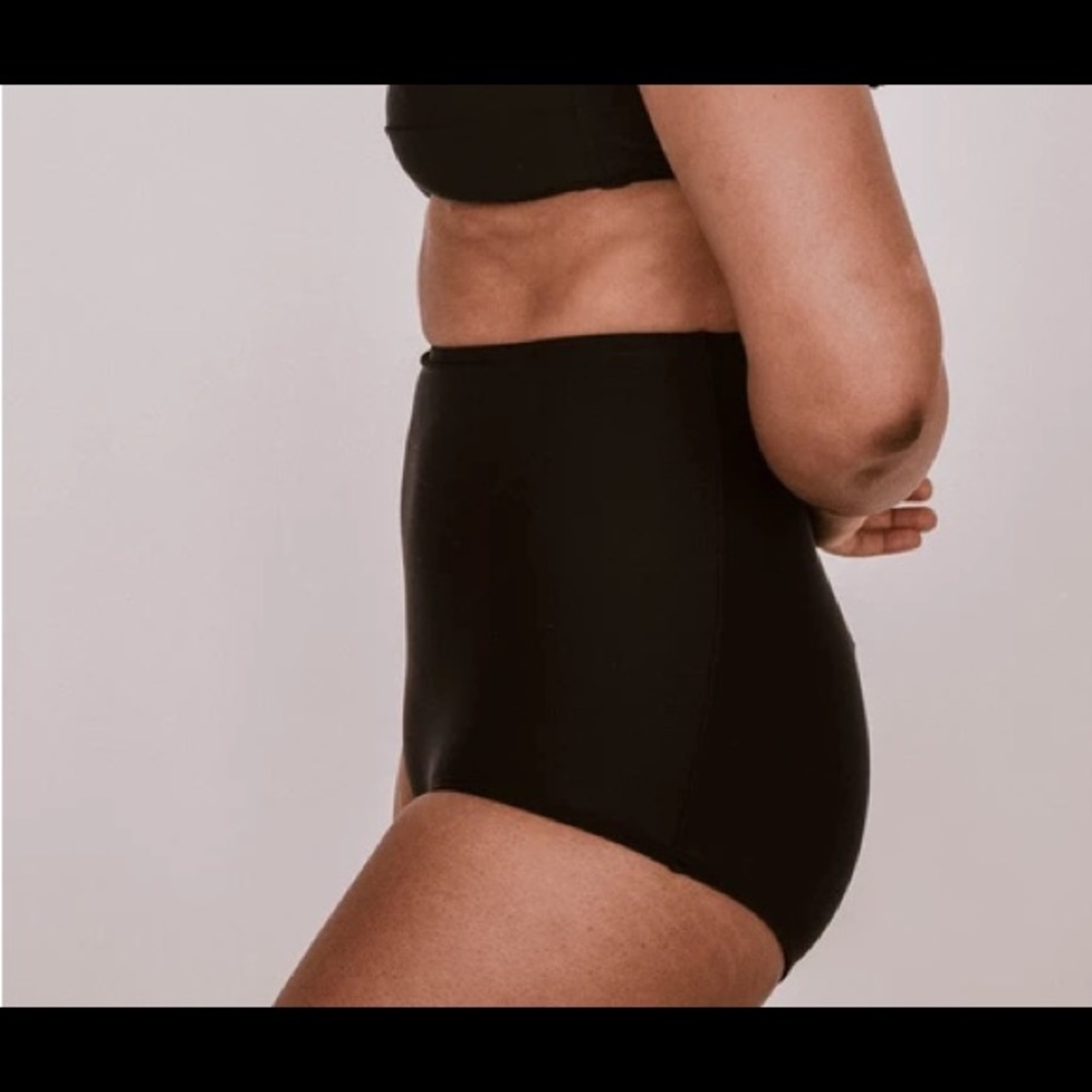 Classic Black High-Waisted Bikini Bottom